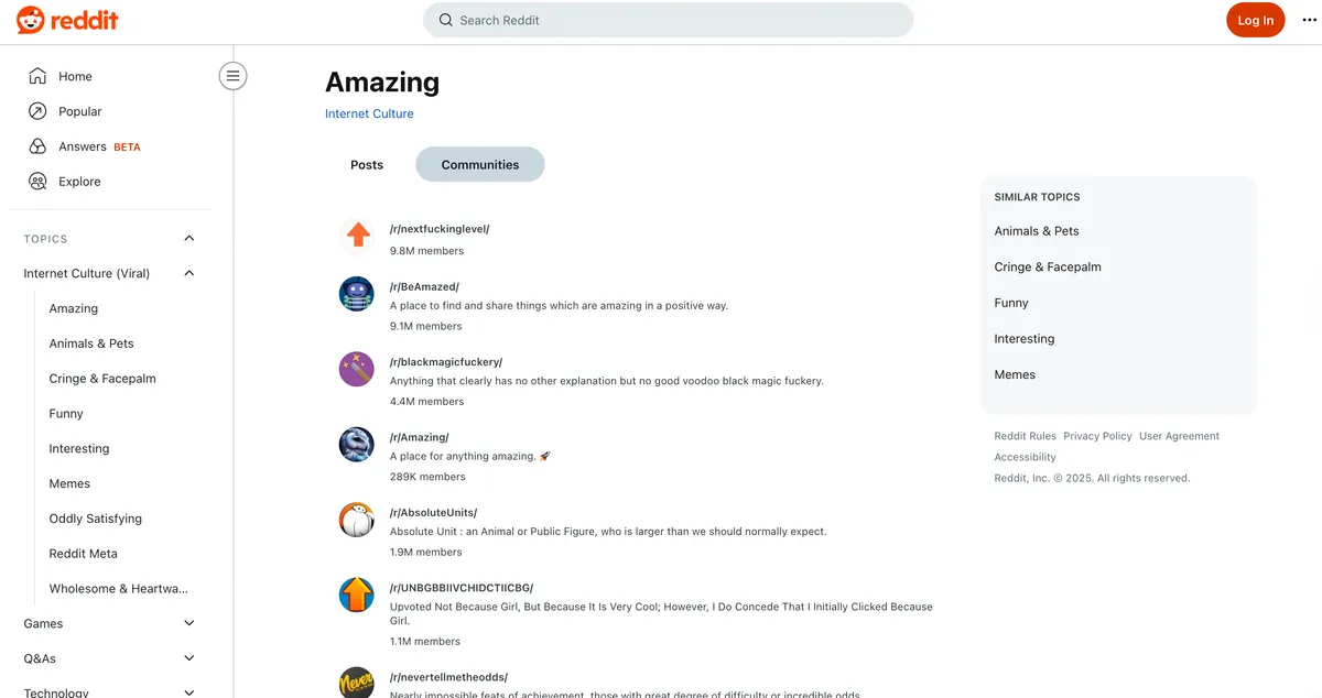 Reddit website homepage screenshot for the Reddit post removal guide